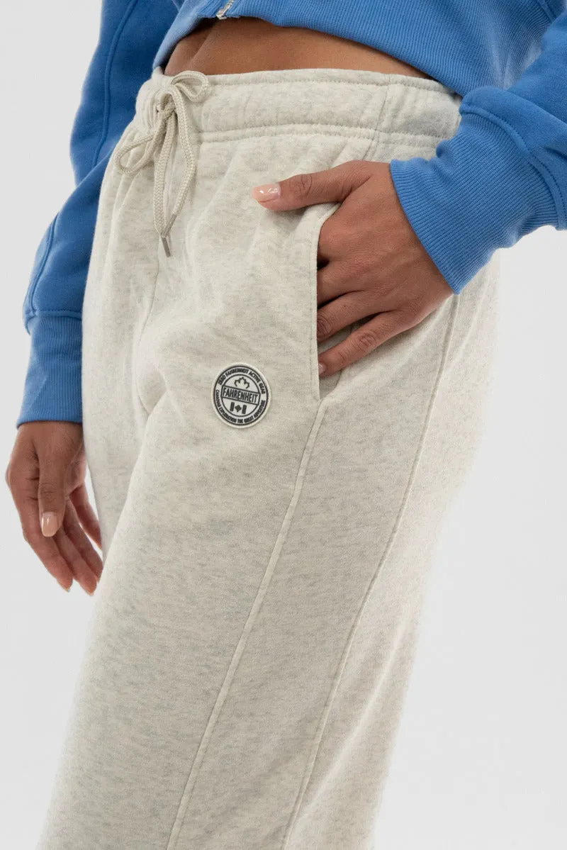 Wide Leg Fleece Sweatpants - Beige sold by Fairweather product image thumbnail 4