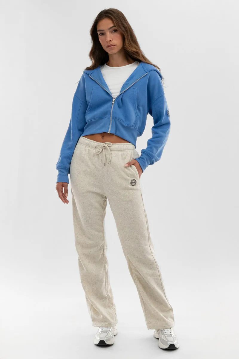 Wide Leg Fleece Sweatpants - Beige sold by Fairweather product image thumbnail 5