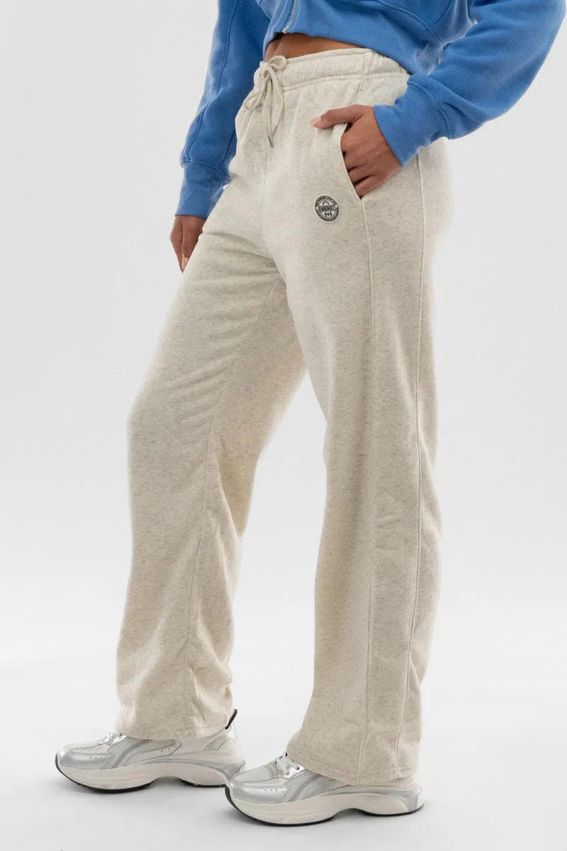 Wide Leg Fleece Sweatpants - Beige sold by Fairweather product image thumbnail 2