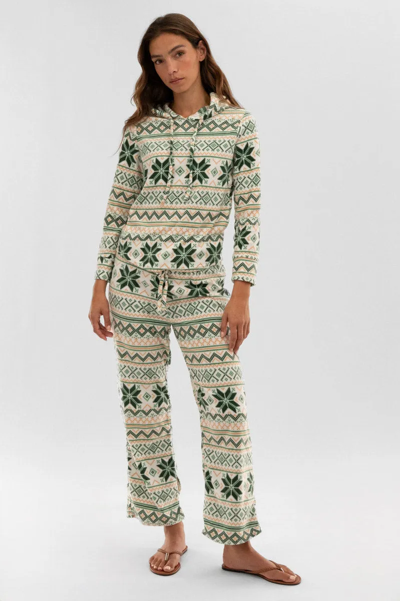 Canada Weather Gear Plaid Hooded Pajama Top - White sold by Fairweather product image thumbnail 5