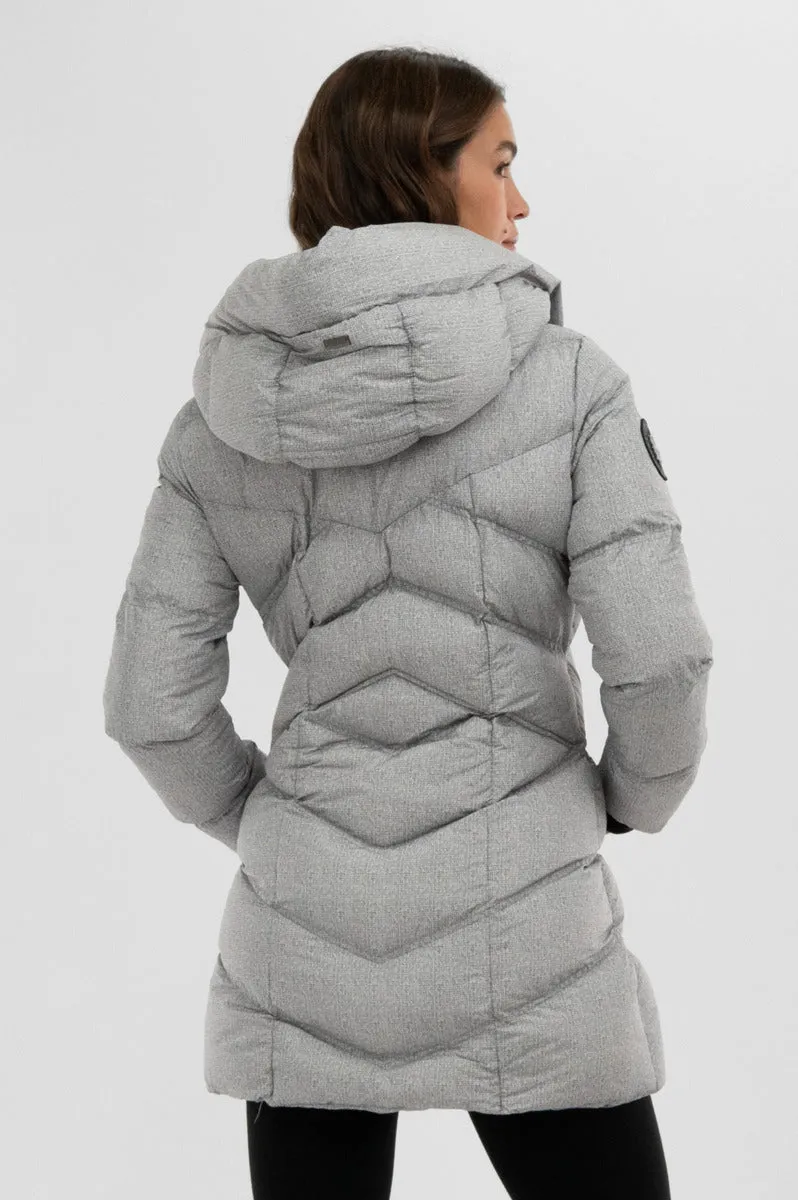 Canada Weather Gear Chevron Quilted Parka Jacket - Grey sold by Fairweather product image thumbnail 3