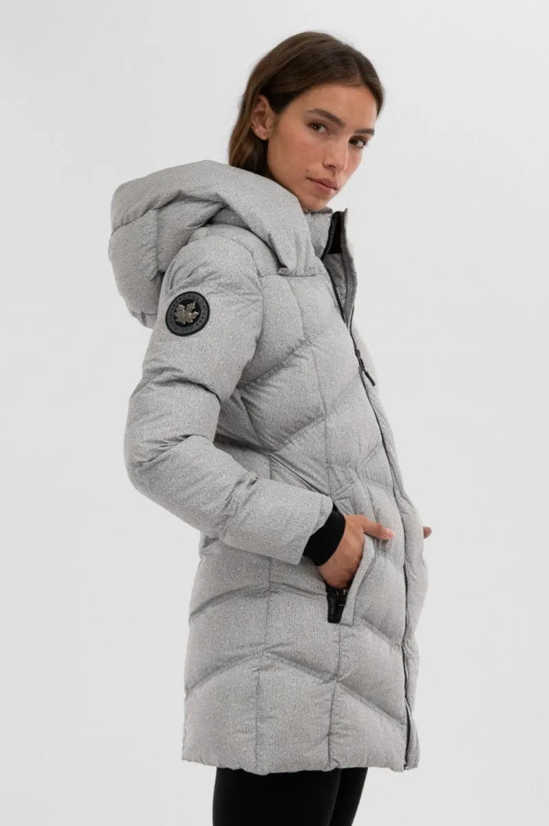 Canada Weather Gear Chevron Quilted Parka Jacket - Grey sold by Fairweather product image thumbnail 2