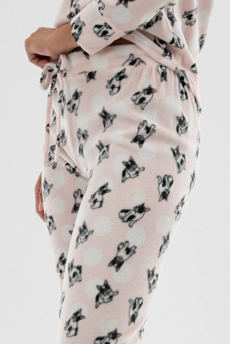 Canada Weather Gear Plaid Wide Leg Pajama Pants - Blush sold by Fairweather product image thumbnail 4