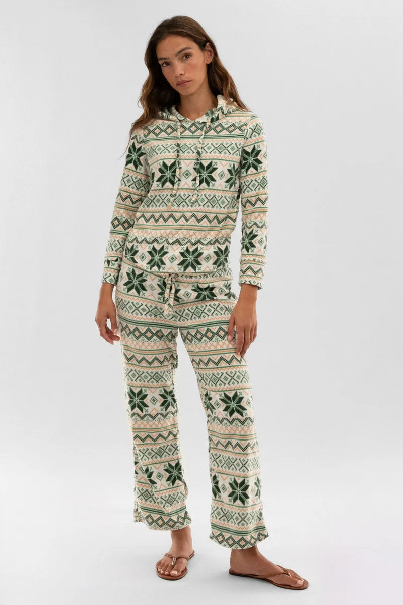 Canada Weather Gear Plaid Wide Leg Pajama Pants - White sold by Fairweather product image thumbnail 5