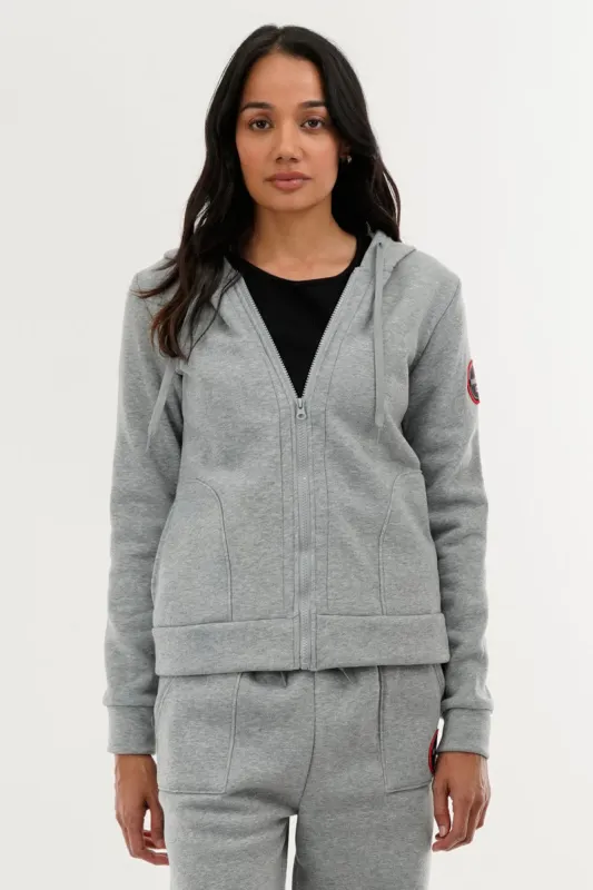 Fahrenheit Classic Zip Up Hoodie - Grey sold by Fairweather