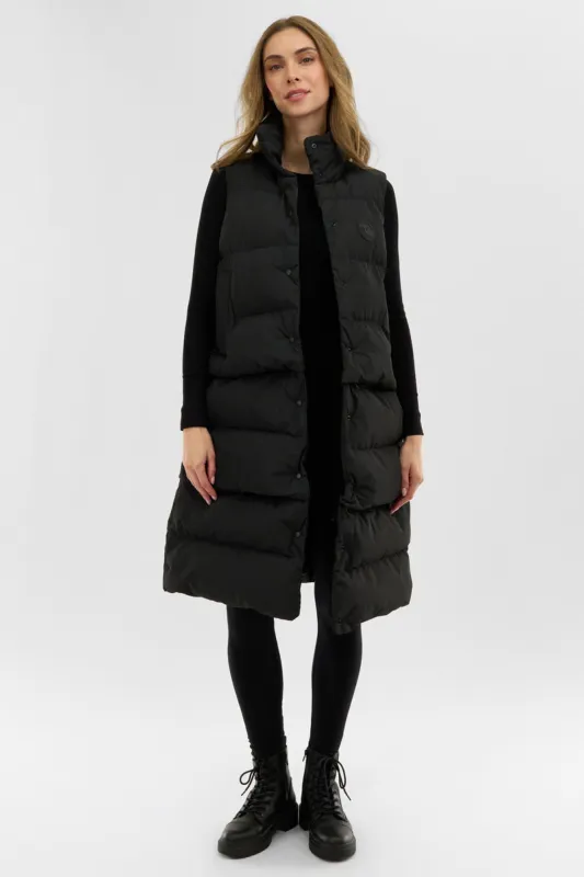 Canada Weather Gear Tiered Zip Off Puffer Vest - Black sold by Fairweather