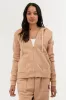 Fahrenheit Classic Zip Up Hoodie - Beige sold by Fairweather