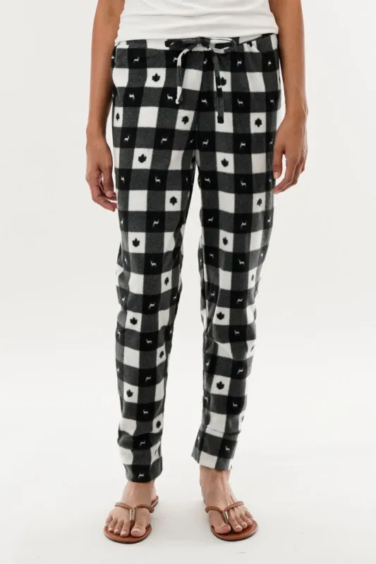 Canada Weather Gear Plaid Pajama Pants - Black sold by Fairweather