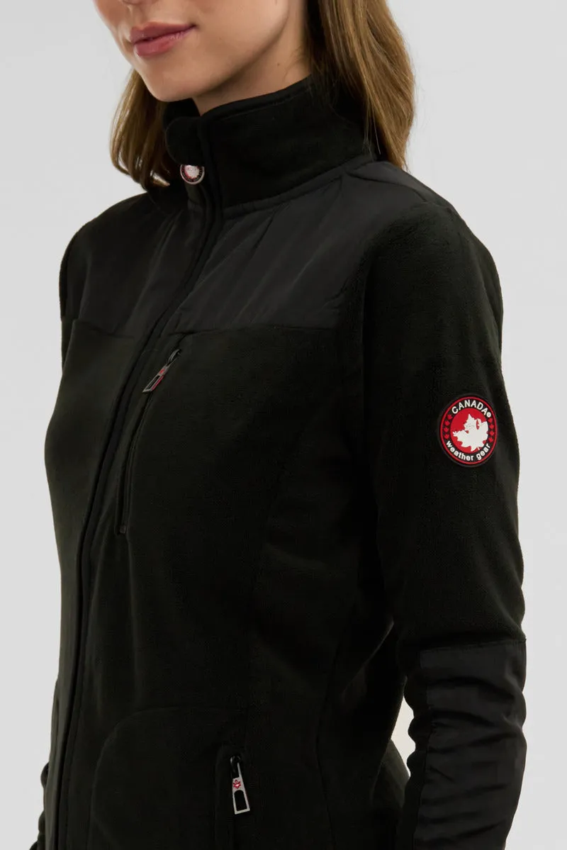 Canada Weather Gear Fleece Lightweight Jacket - Black sold by Fairweather product image thumbnail 4