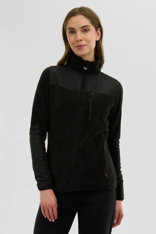 Canada Weather Gear Fleece Lightweight Jacket - Black sold by Fairweather