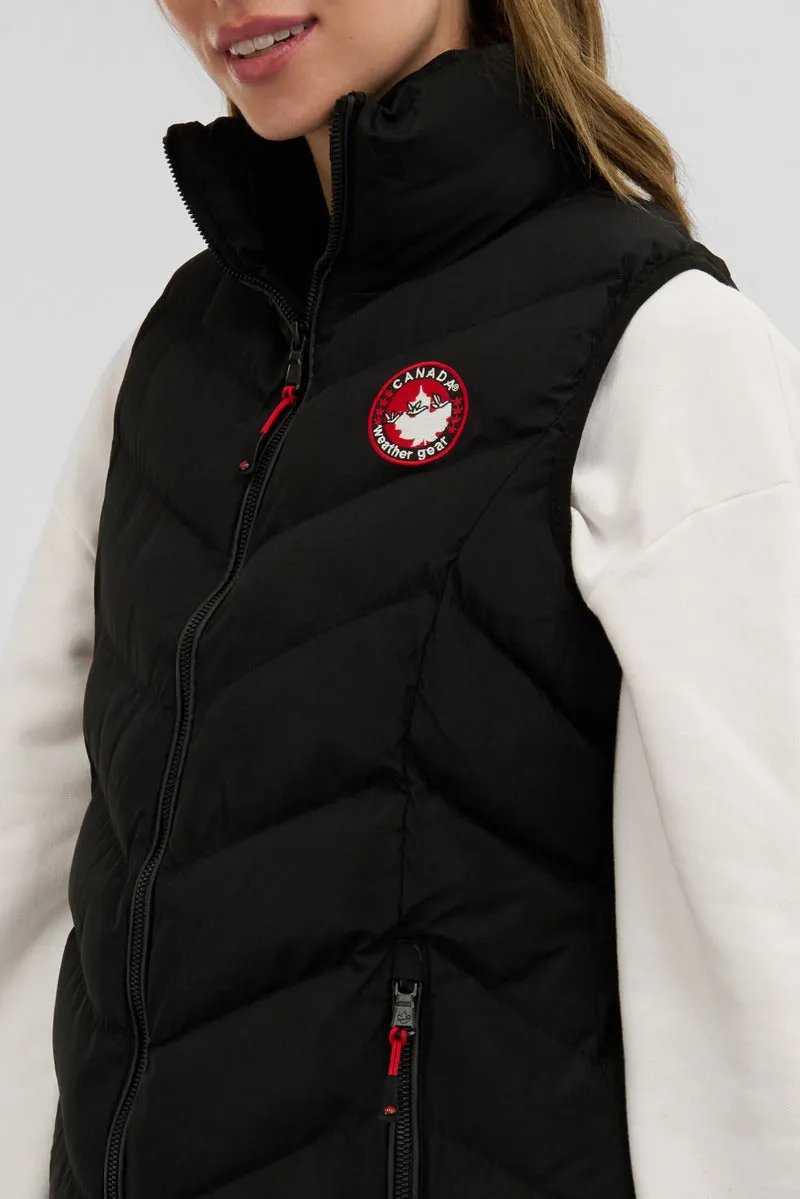 Canada Weather Gear Chevron Bubble Vest - Black sold by Fairweather product image thumbnail 4