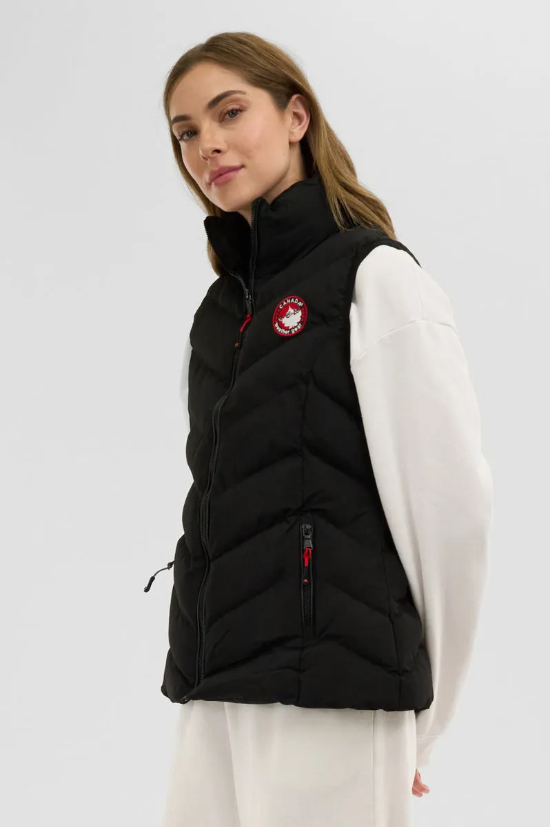 Canada Weather Gear Chevron Bubble Vest - Black sold by Fairweather product image thumbnail 2