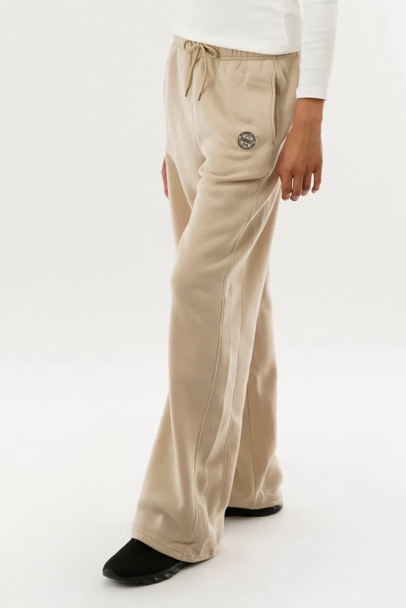 Fahrenheit Classic Wide Leg Sweatpants - Beige sold by Fairweather product image thumbnail 2