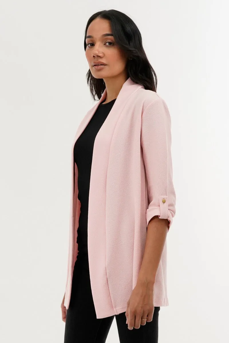 International INC Company Roll Up Sleeve Cardigan - Pink sold by Fairweather product image thumbnail 2