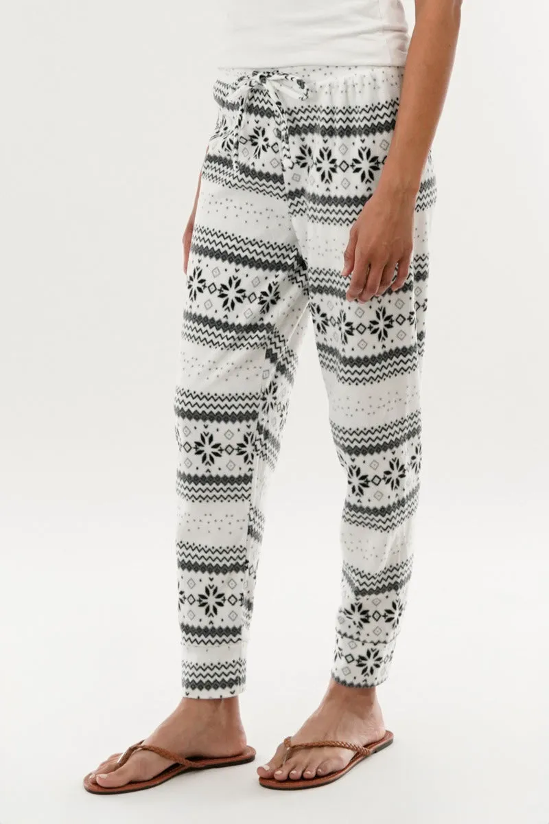 Festive Print Pajama Pants - White sold by Fairweather product image thumbnail 2