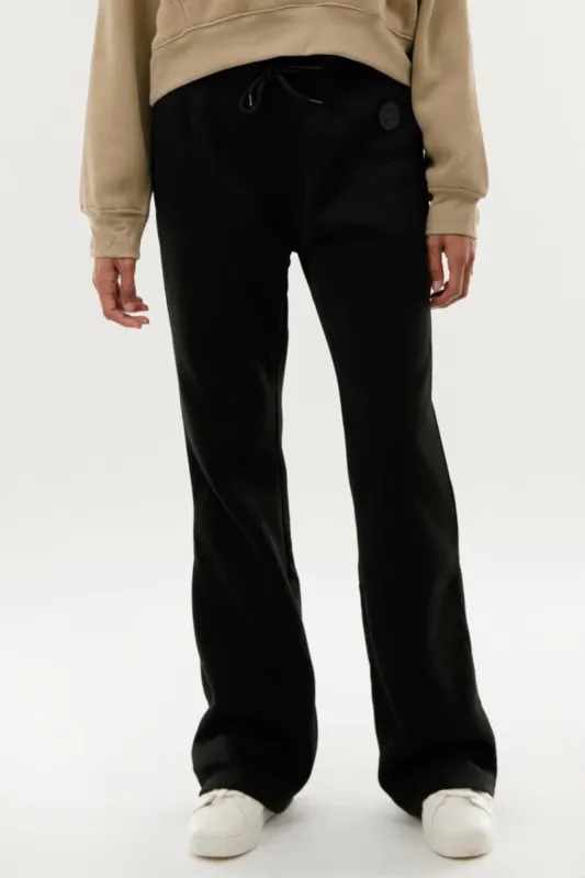 Fahrenheit Fleece Wide Leg Sweatpants - Black sold by Fairweather