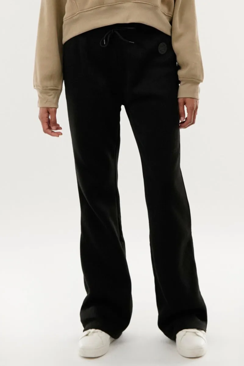 Fahrenheit Fleece Wide Leg Sweatpants - Black sold by Fairweather