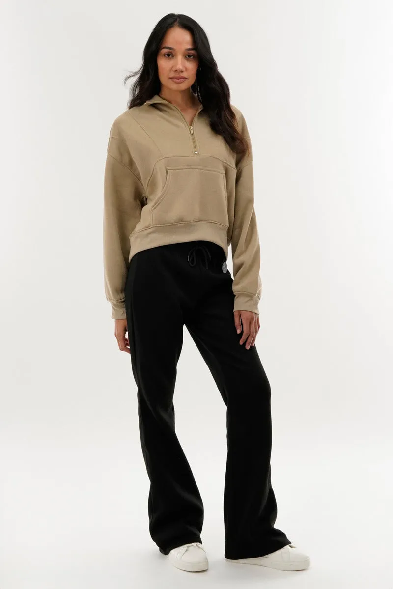 Fahrenheit Fleece Wide Leg Sweatpants - Black sold by Fairweather product image thumbnail 5