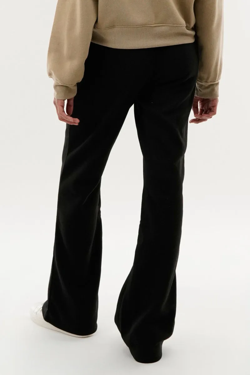 Fahrenheit Fleece Wide Leg Sweatpants - Black sold by Fairweather product image thumbnail 3