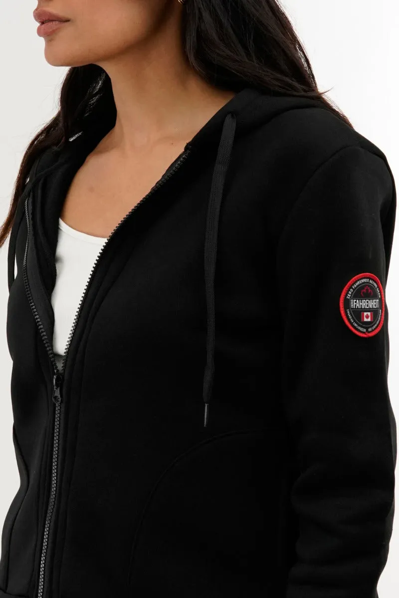 Fahrenheit Classic Zip Up Hoodie - Black sold by Fairweather product image thumbnail 4