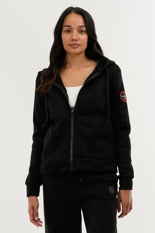 Fahrenheit Classic Zip Up Hoodie - Black sold by Fairweather