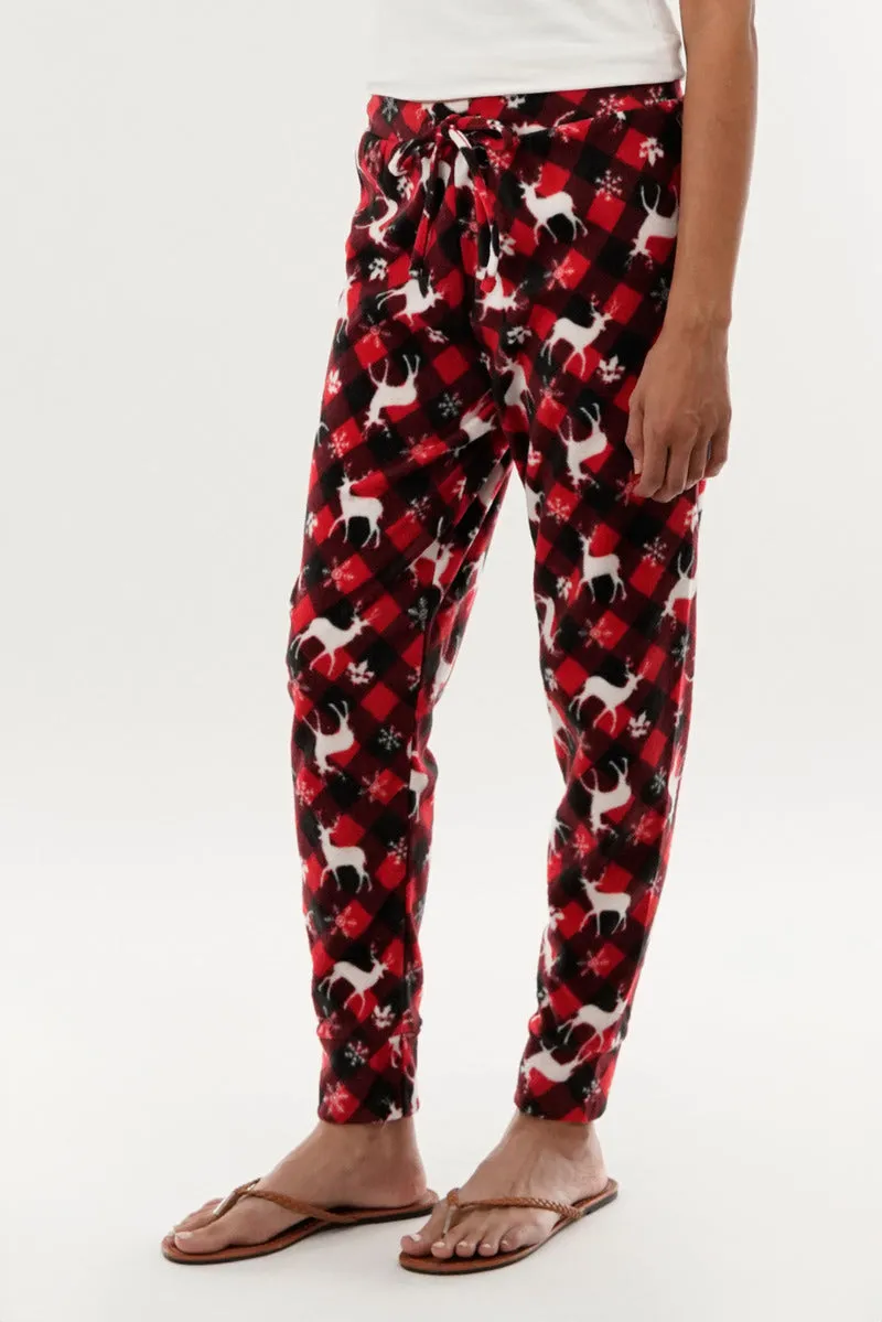 Canada Weather Gear Festive Print Pajama Pants - Red sold by Fairweather product image thumbnail 2