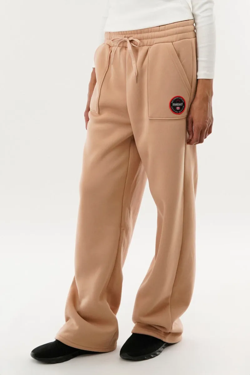 Fahrenheit Wide Leg Sweatpants - Beige sold by Fairweather product image thumbnail 2