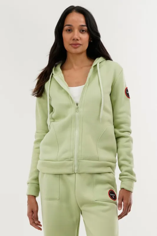 Fahrenheit Classic Zip Up Hoodie - Green sold by Fairweather
