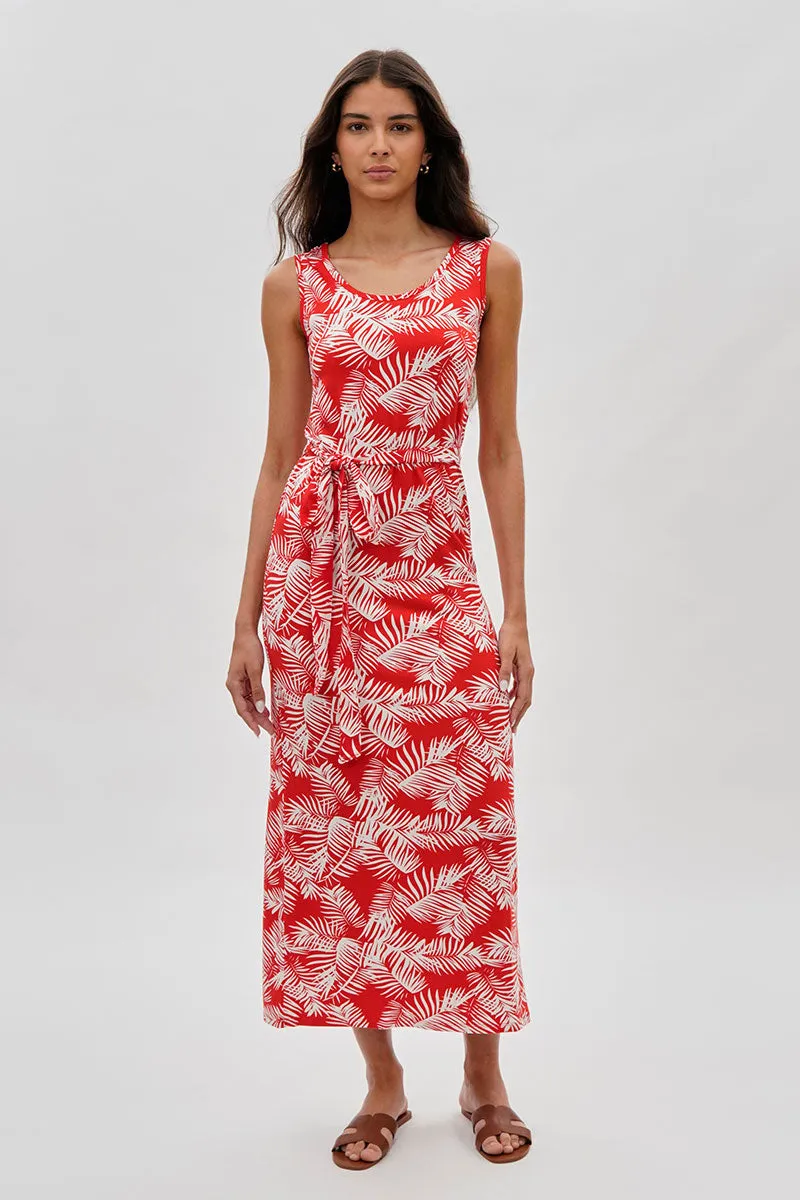 International INC Company Leaf Print Maxi Dress - Orange sold by Fairweather product image thumbnail 5