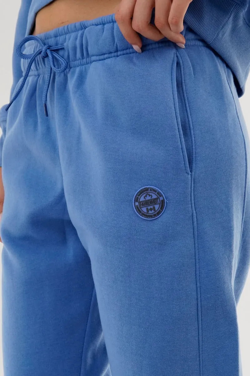 Fahrenheit Tie Waist Fleece Joggers - Blue sold by Fairweather product image thumbnail 4