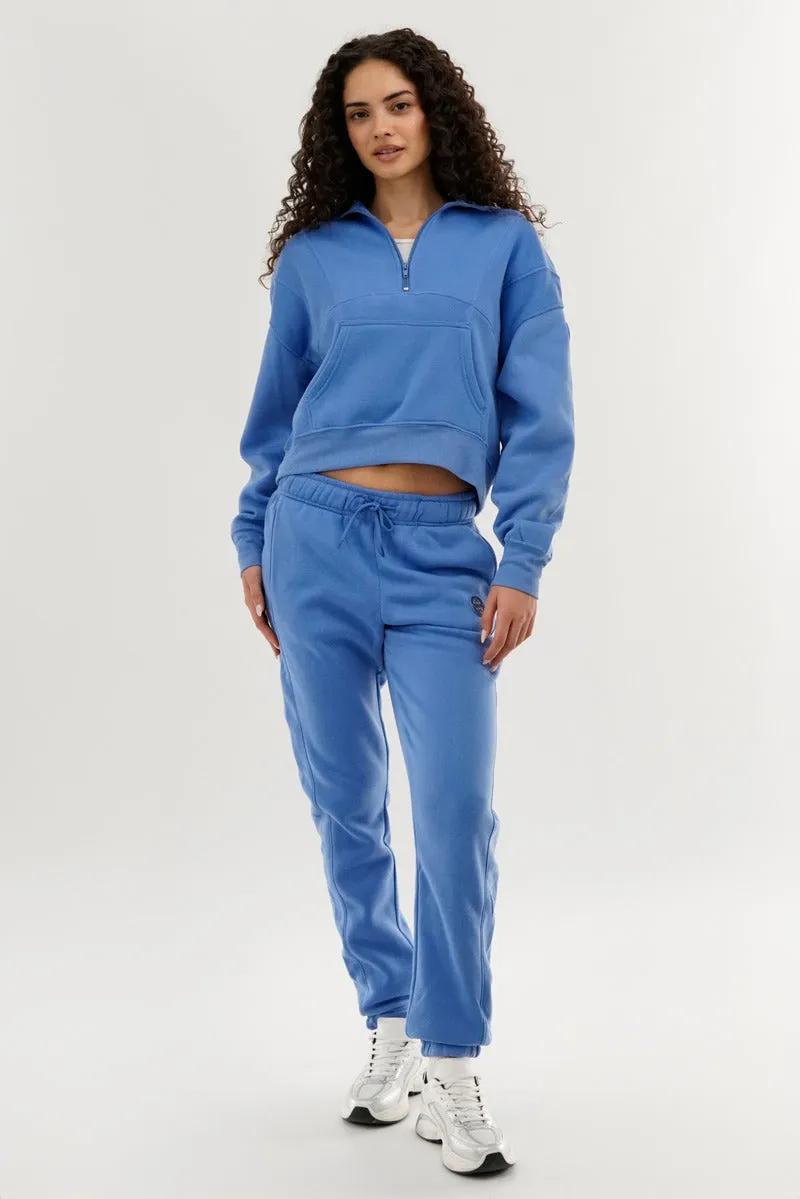 Fahrenheit Tie Waist Fleece Joggers - Blue sold by Fairweather product image thumbnail 5