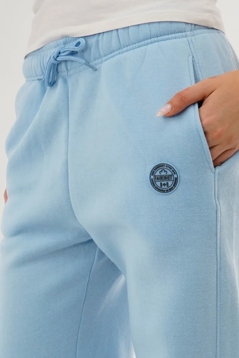 Fahrenheit Classic Wide Leg Sweatpants - Aqua sold by Fairweather product image thumbnail 4