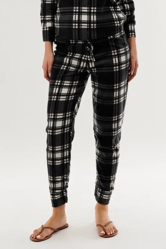 Canada Weather Gear Plaid Pajama Pants - Black sold by Fairweather