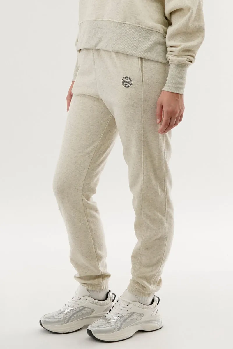 Fahrenheit Tie Waist Fleece Joggers - Cream sold by Fairweather product image thumbnail 2