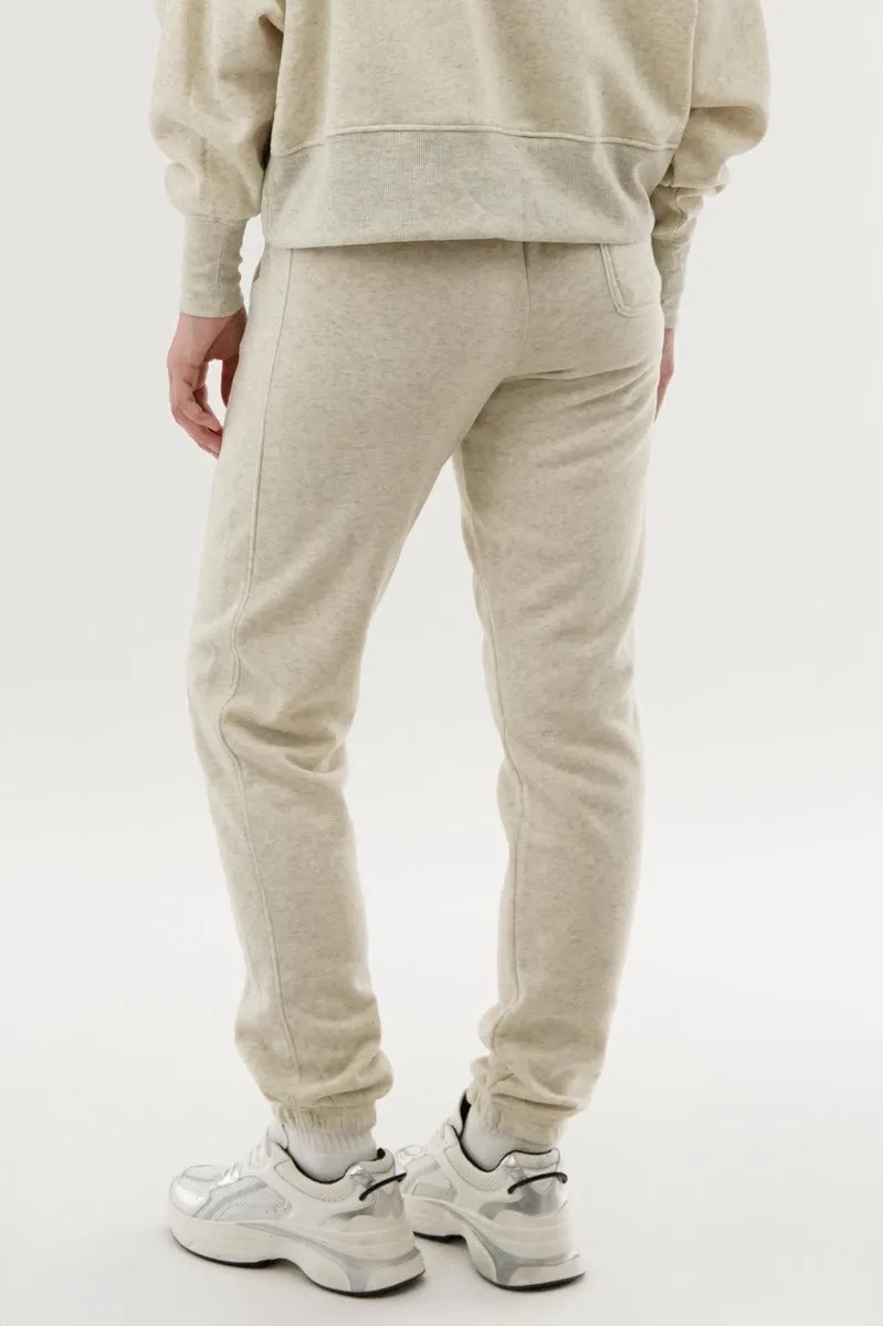 Fahrenheit Tie Waist Fleece Joggers - Cream sold by Fairweather product image thumbnail 3