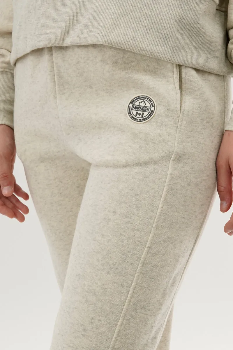 Fahrenheit Tie Waist Fleece Joggers - Cream sold by Fairweather product image thumbnail 4