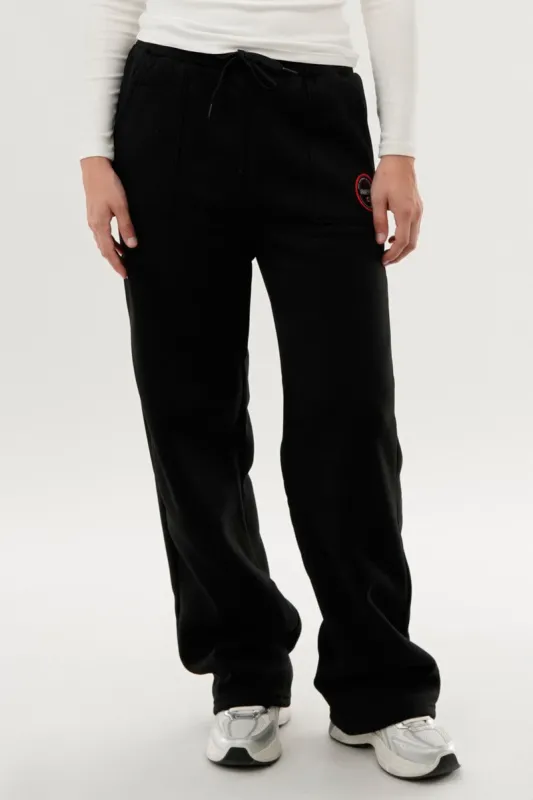 Fahrenheit Wide Leg Sweatpants - Black sold by Fairweather