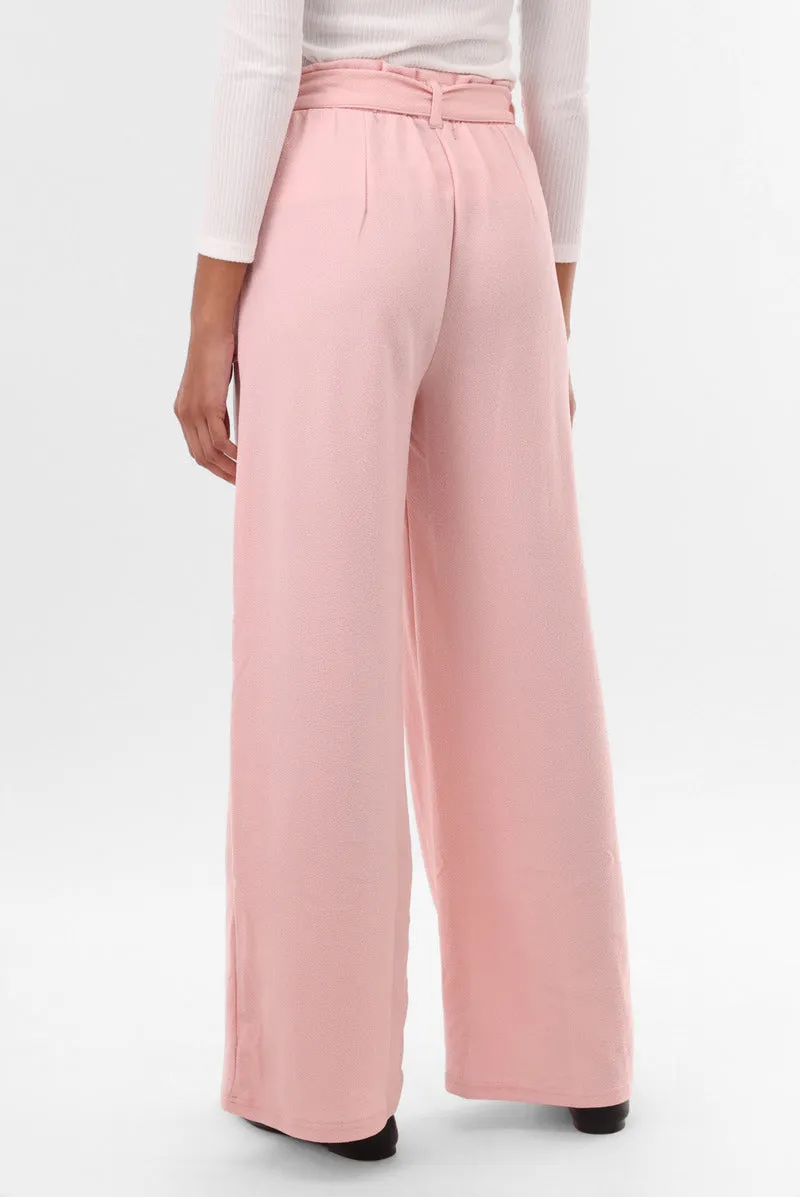 International INC Company Belted Wide Leg Pants - Pink sold by Fairweather product image thumbnail 3