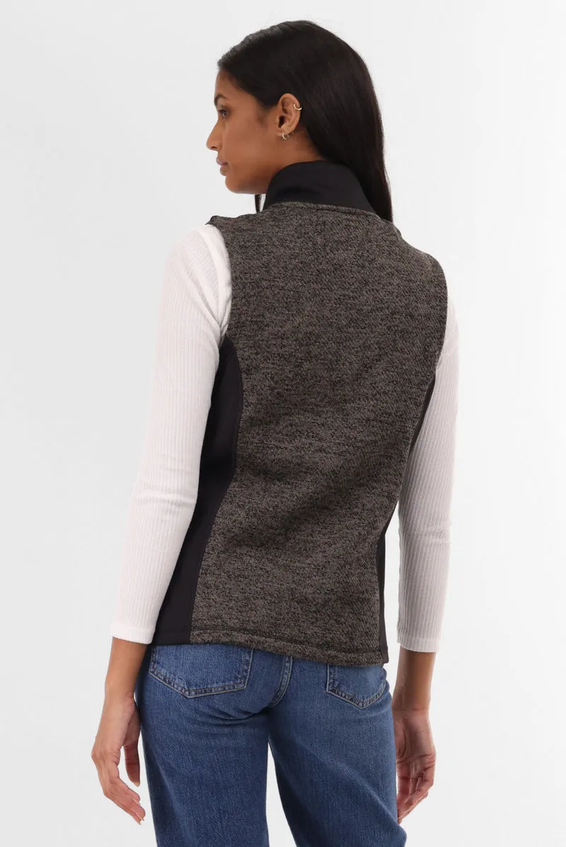 Canada Weather Gear Fleece Zip Up Vest - Black sold by Fairweather product image thumbnail 3