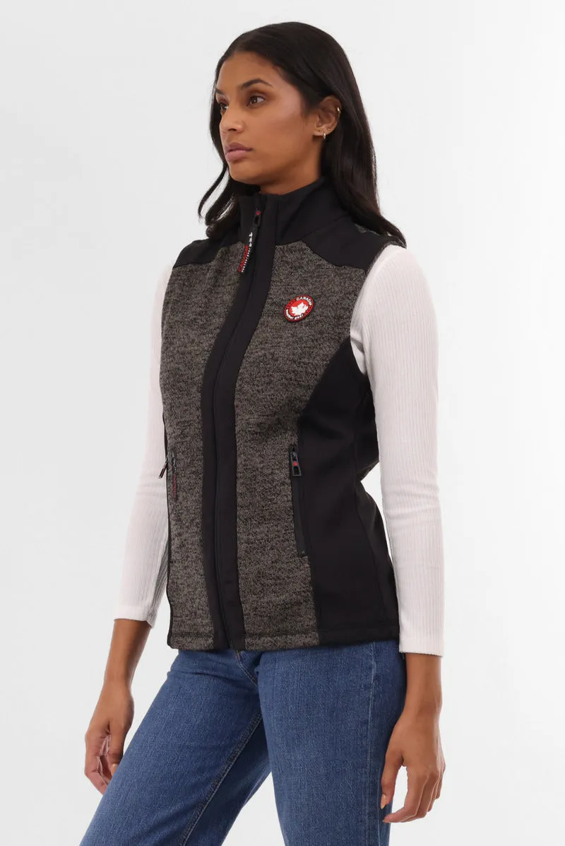 Canada Weather Gear Fleece Zip Up Vest - Black sold by Fairweather product image thumbnail 2