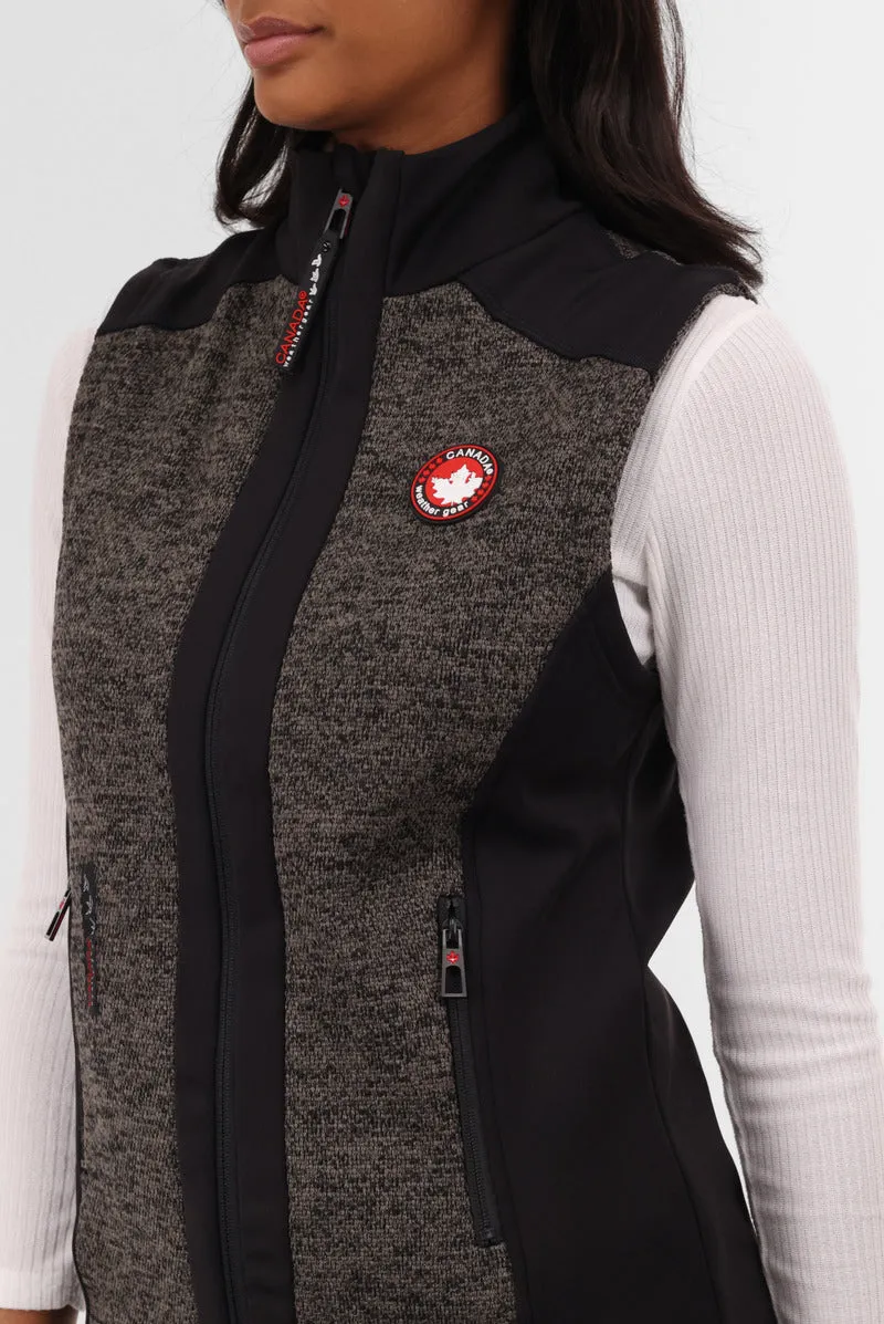 Canada Weather Gear Fleece Zip Up Vest - Black sold by Fairweather product image thumbnail 4