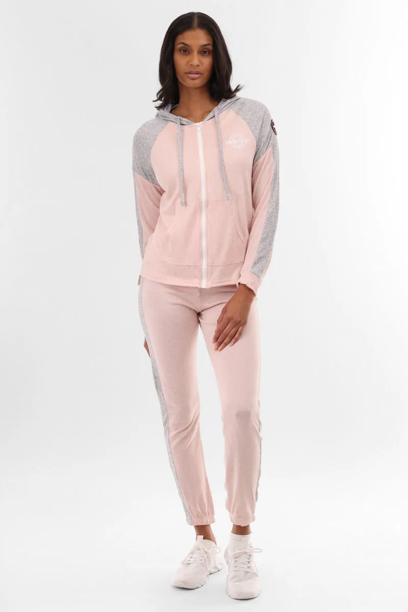 Fahrenheit Lightweight Zip Up Hoodie - Pink sold by Fairweather product image thumbnail 5