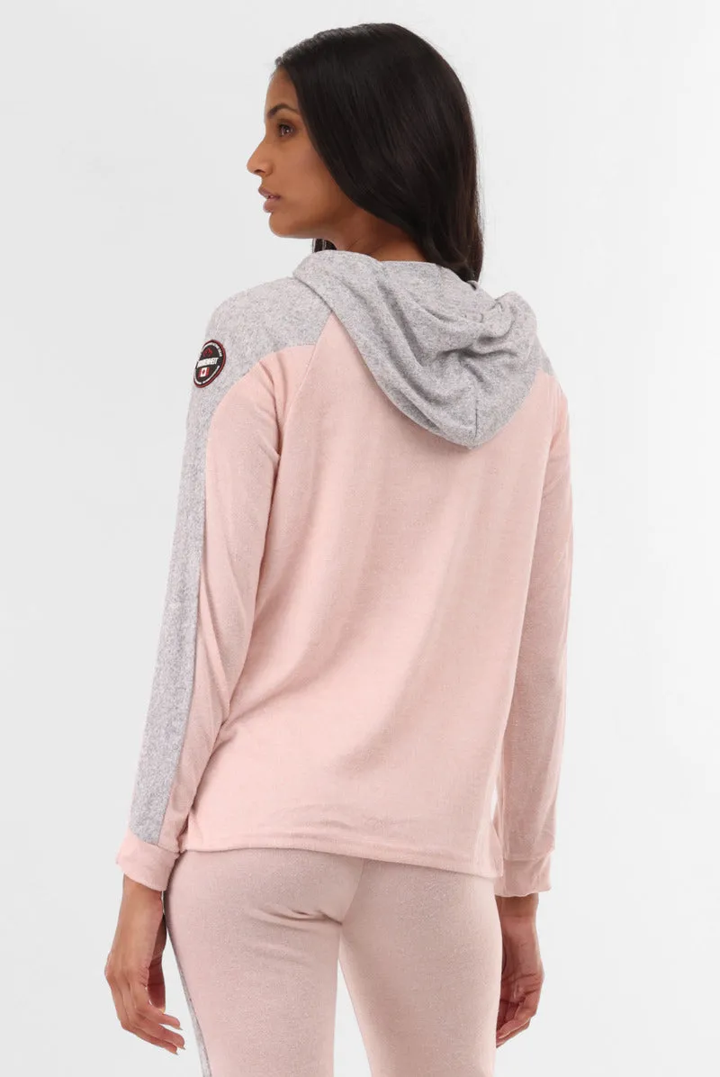 Fahrenheit Lightweight Zip Up Hoodie - Pink sold by Fairweather product image thumbnail 3