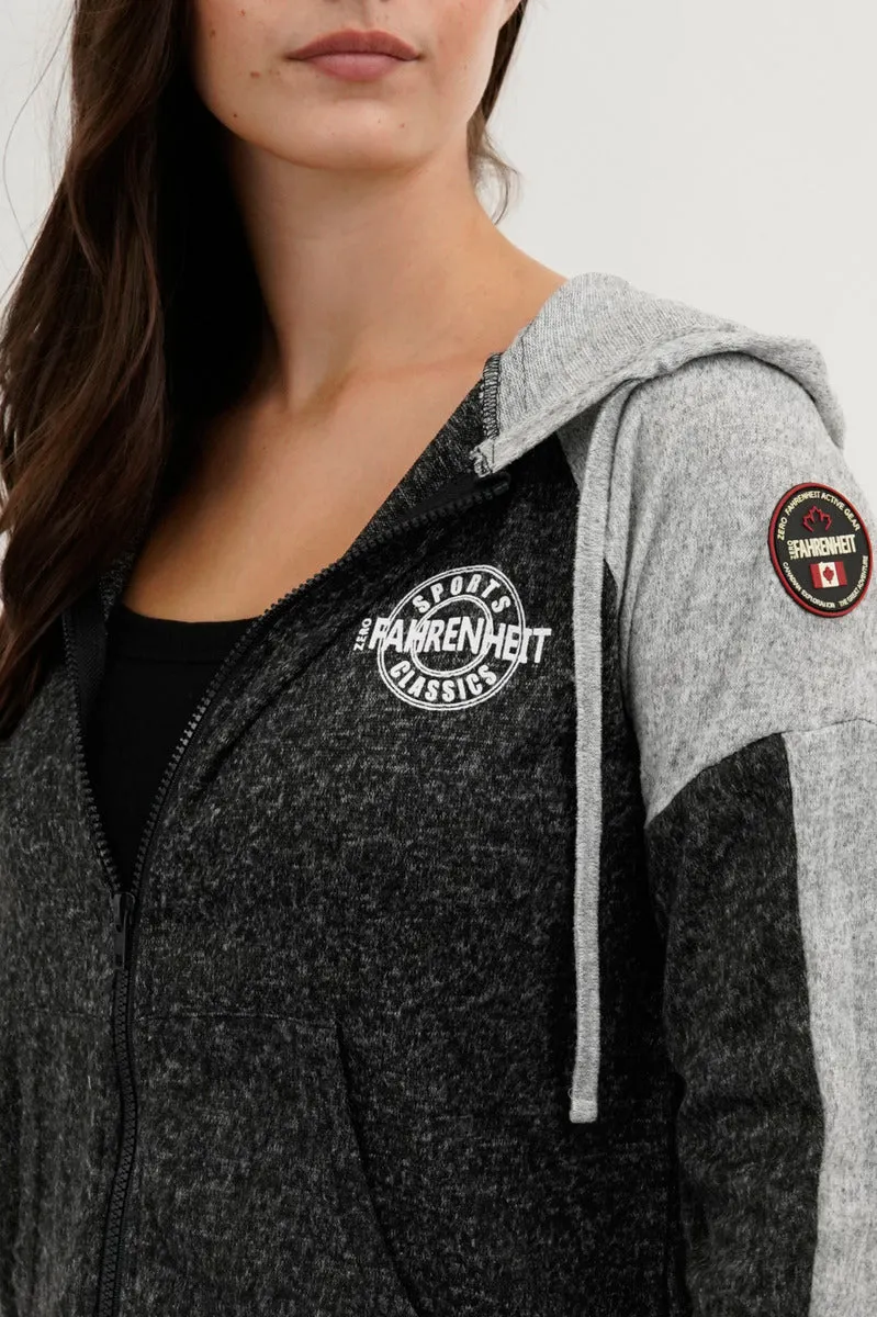 Fahrenheit Lightweight Zip Up Hoodie - Black sold by Fairweather product image thumbnail 4