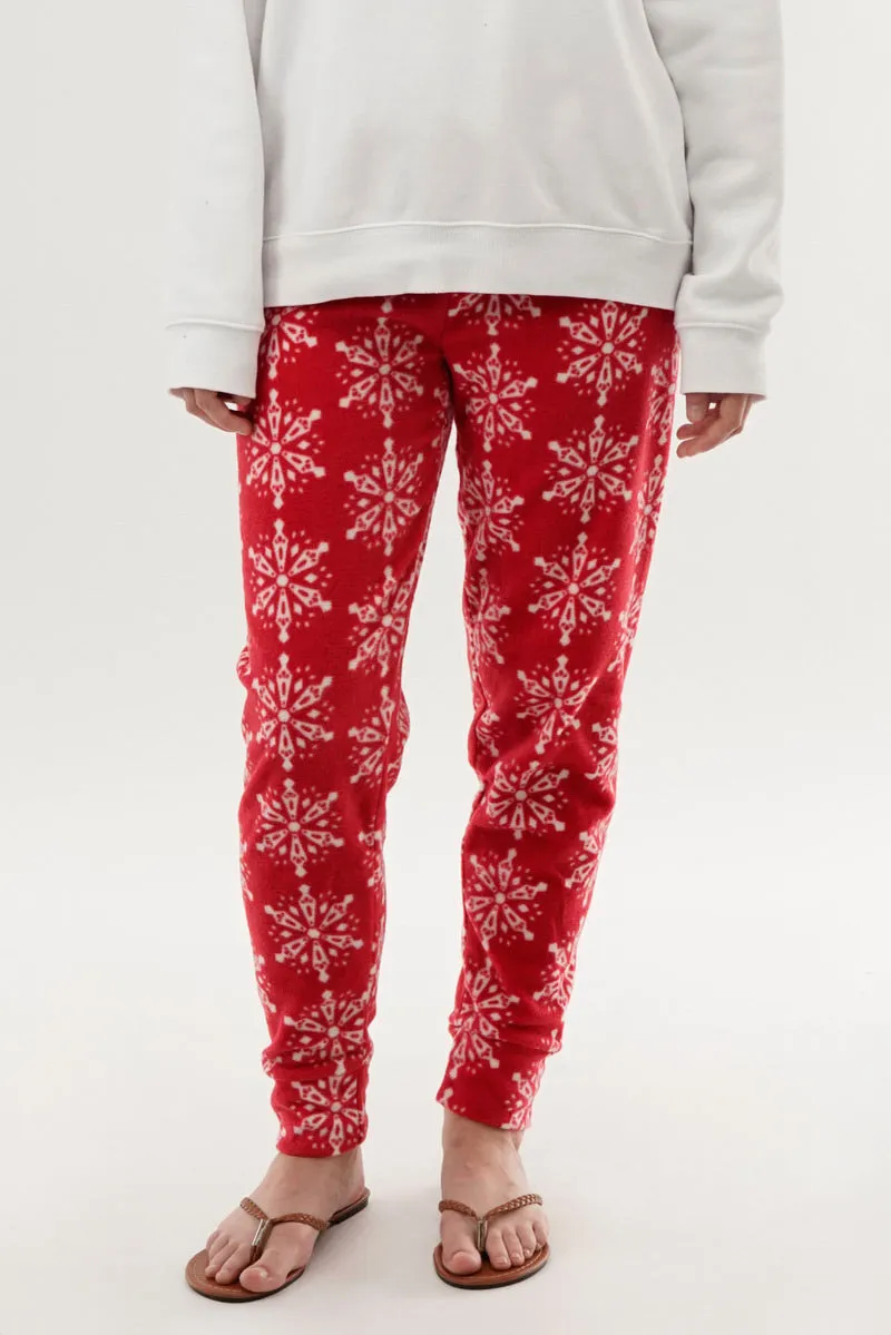 Canada Weather Gear Festive Print Pajama Pants - Red sold by Fairweather