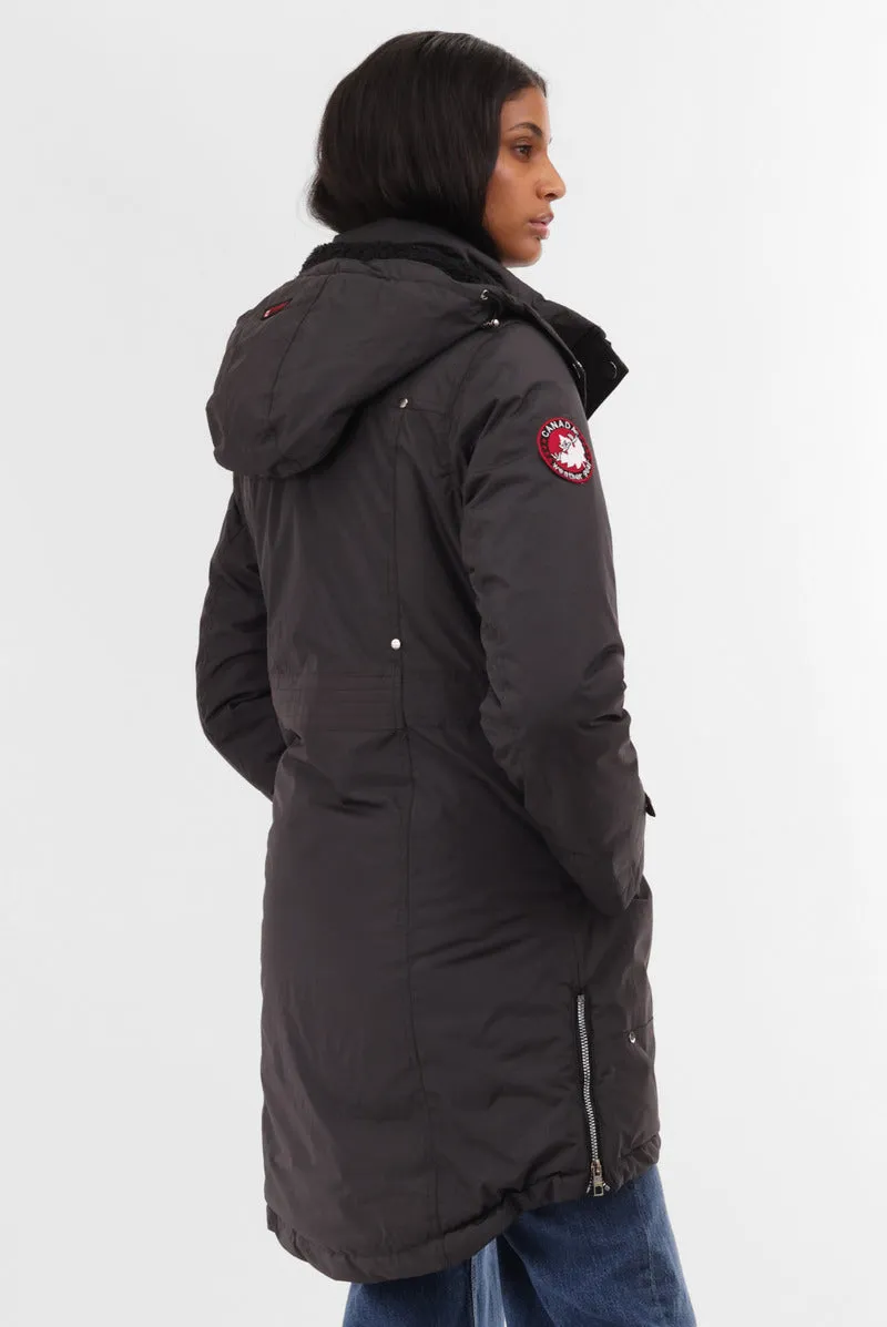 Canada Weather Gear Sherpa Lined Parka Jacket - Grey sold by Fairweather product image thumbnail 3