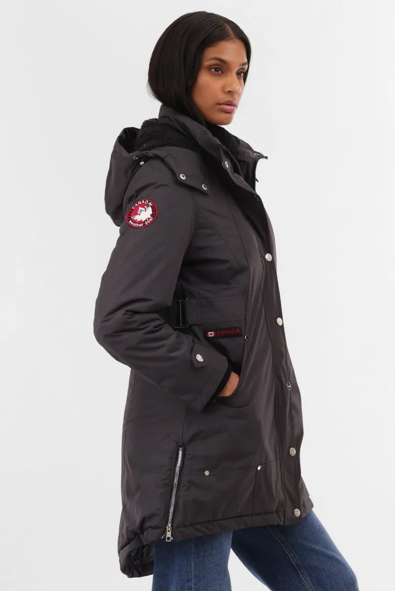 Canada Weather Gear Sherpa Lined Parka Jacket - Grey sold by Fairweather product image thumbnail 2
