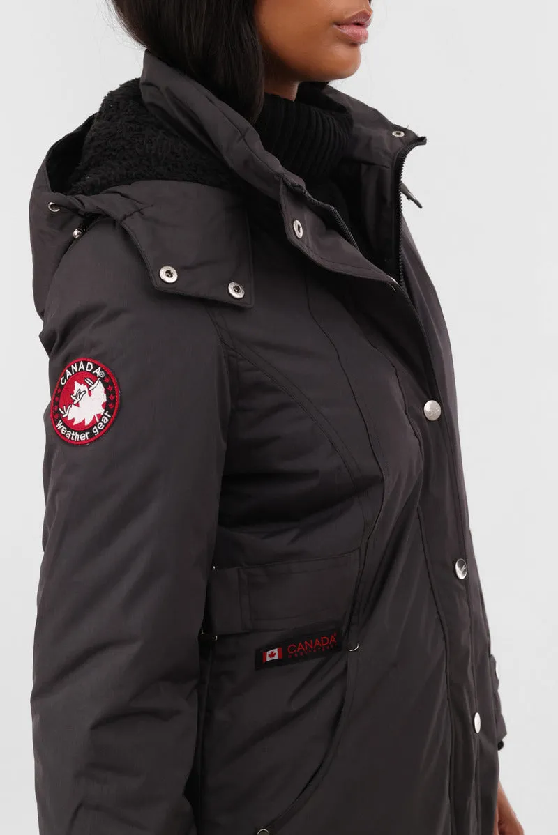 Canada Weather Gear Sherpa Lined Parka Jacket - Grey sold by Fairweather product image thumbnail 4