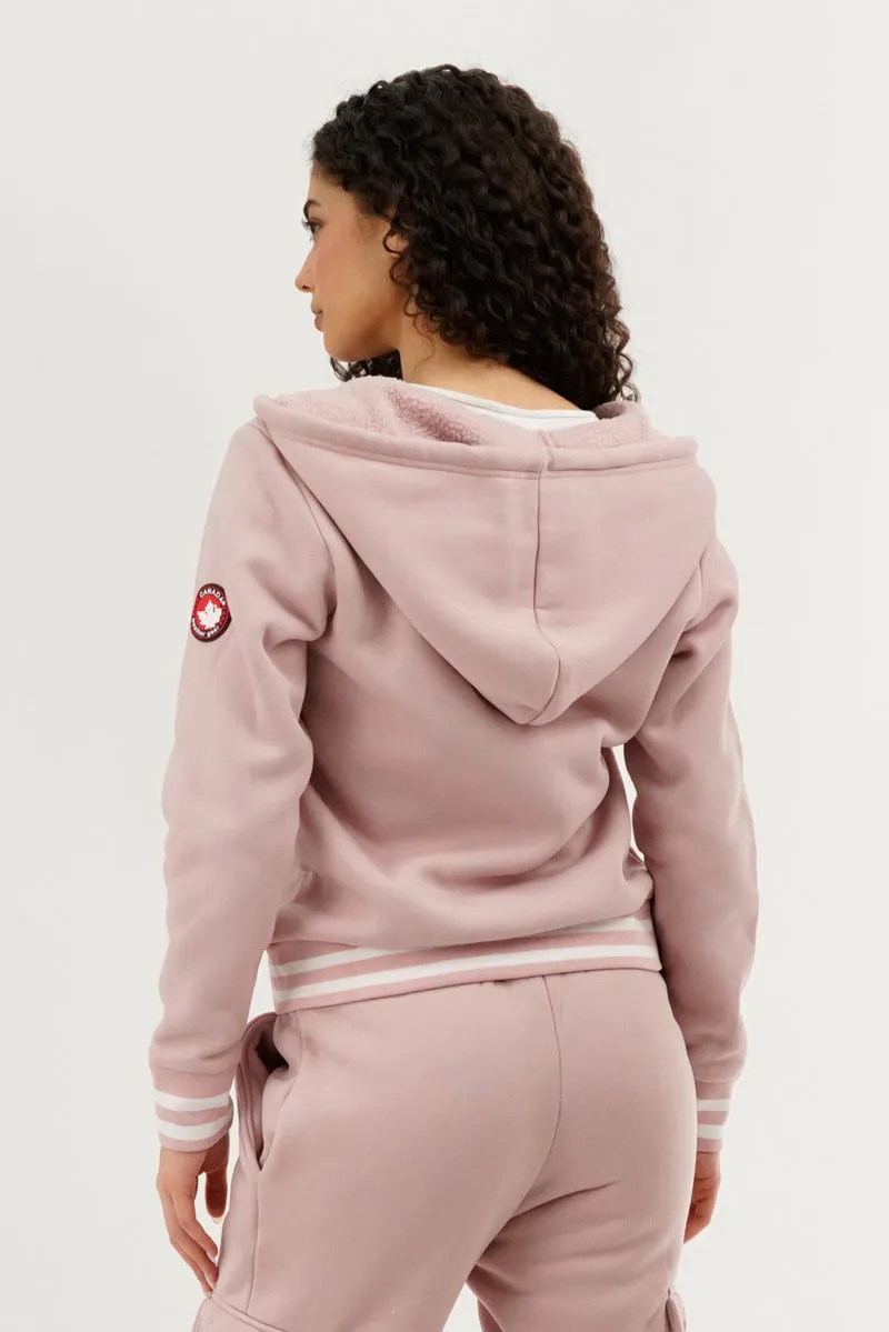 Canada Weather Gear Fleece Zip Up Hoodie - Pink sold by Fairweather product image thumbnail 3