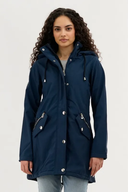 Canada Weather Gear Soft Shell Lightweight Jacket - Navy sold by Fairweather